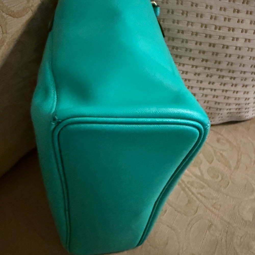 Coach Peyton Zip Top Saffiano Leather Tote Bag in Jade 27349 - Picture 8 of 16